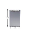 Saunders Silver Memo Size Aluminum Redi Rite Storage Clipboard with