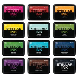 Simon Hurley Create. Stellar Foam Dye Ink Pad 12pc Assorted Colors