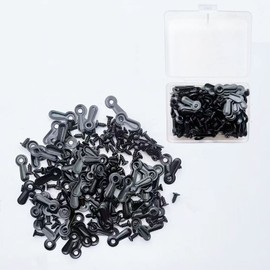 lacitycover Frame Picture Turn Button Fasteners, 160 Pieces Photo Frames Hardware Backing Clips and 160 Pieces Flat Head Picture Frame Hanging Screws