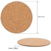VonkPeter 30 Pack Cork Drink Coasters Round 1/8" Thick-Home Bar