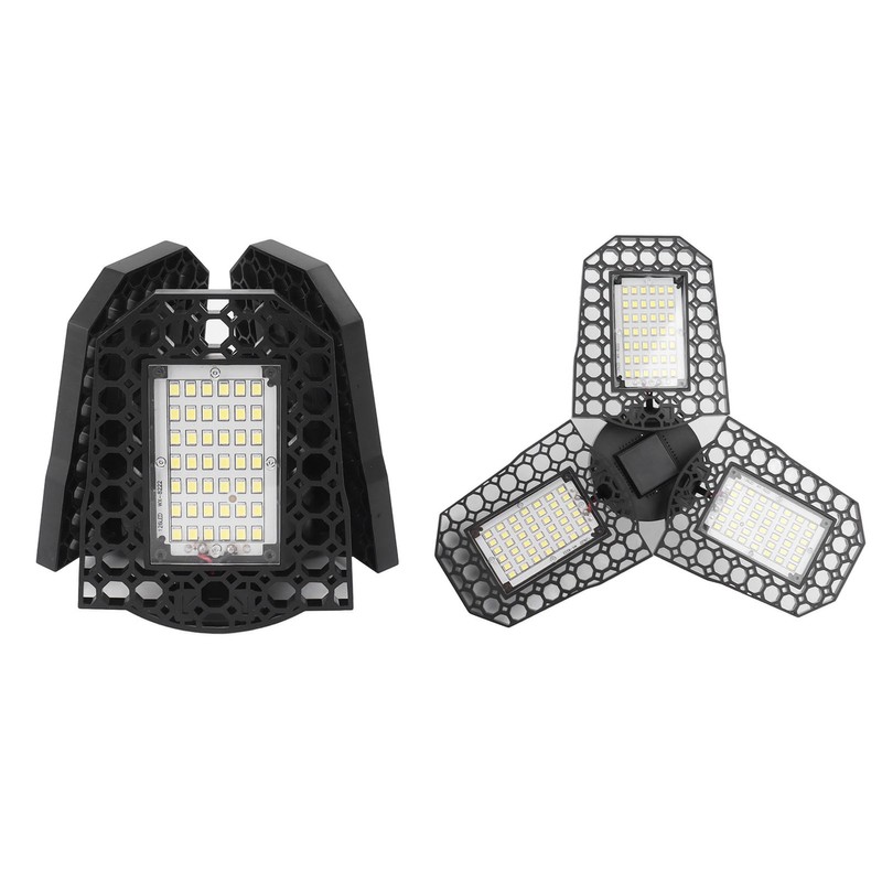 E27 LED Ceiling Lamp Mining Lamps 60W Three Leaves Folding