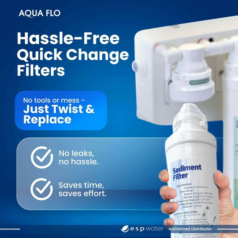 Aqua Flo 41407001 Sediment Filter – Quick Change Pre-Filter for