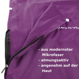 Altera la Vita Sleeping Bag Modern Microfibre 220 x 80 cm with Zip Cushion Compartment and Foot Opening Travel Sleeping Bag Ticking for Backpacking Camping Hut Hotel Ultralight Small