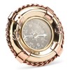 NKlaus Maritime 6.5 cm Compass Lifebuoy Brass Gold and Copper