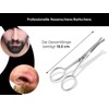 Bartschere Nasenhaarschere Haarschere aus Rostfreiem Edelstahl Bartpflege Schere Ohrhaarschere Schnurrbartschere