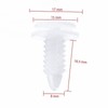 80 x White Car Clips, Mounting Clips, Door Trim Clips,