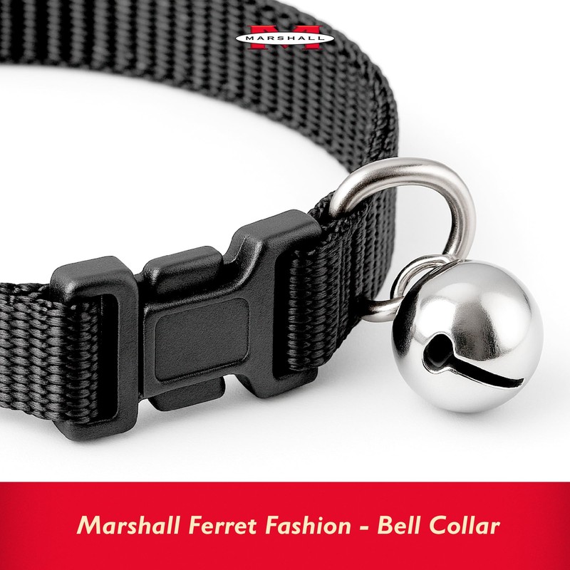 Marshall Pet Products Bell Collar, (Red)