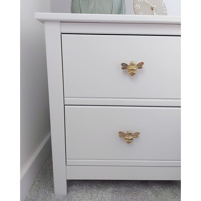 Brass bee 2 x Solid Drawer Knob Handles | Drawer