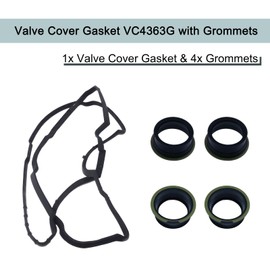 Valve Cover Gasket VC4363G with Grommets for Fiat 500L 500X & Jeep Renegade 1.4L Turbocharged Engine, Fits 2014-2017 Models,Replacement for 1368cc L4 SOHC Engines, Easy Installation