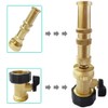 HQMPC Heavy Duty Brass Shut Off Valve Garden Hose Shut