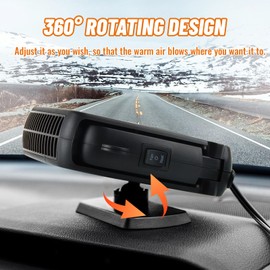 RosyFate Car Heater, 150 W Anti-Fog Heater