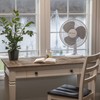 Comfort Zone Oscillating Table Fan with Adjustable Tilt, Convenient Push
