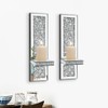 Pibeyer Crystal Crush Diamond Wall Candle Holder Set of 2,