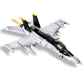 QLT QIAOLETONG F/A-18 Hornet Fighter Tomcat Military Aeroplane Clamping Blocks, City Aeroplane Gifts for Adults from 6-18 Boys Years Set Collectors (682 Pieces)