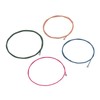 4Pcs Electric Bass String Set Clear Bright Sound Metal Colored