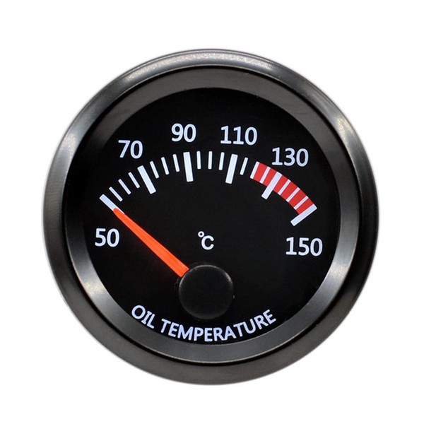 ESUPPORT Universal Car 52mm Pointer Oil Temp Temperautre Gauge Meter
