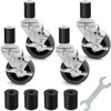 4 inch Prep Table Casters Set of 4 Heavy Duty