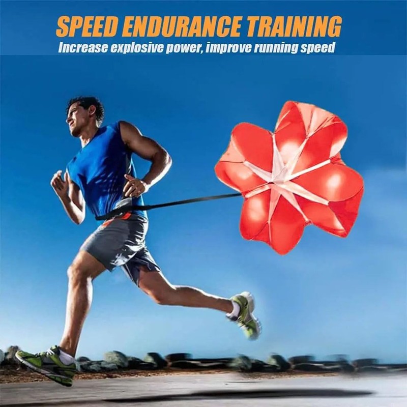 EastyGold Running Speed Chute Resistance Parachute 56 inch Powerchute Umbrella