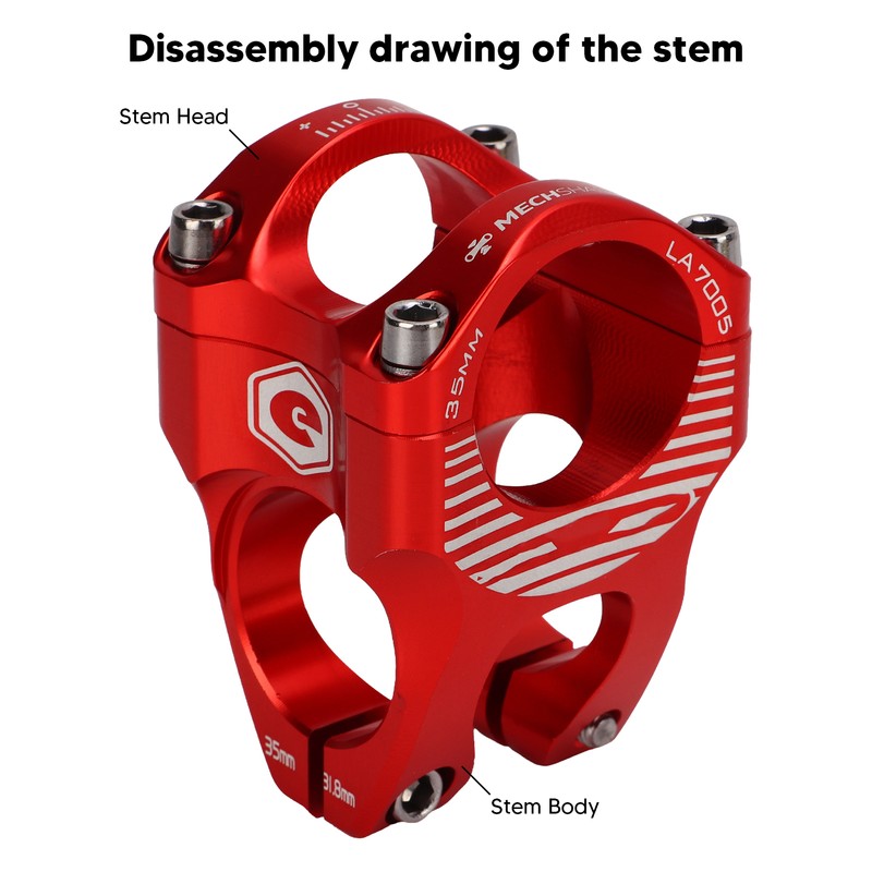 Aluminum Alloy Bicycle Stem 31.8mm Bike Short Stem for Road