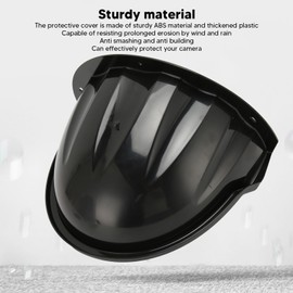Protector de Cubierta de Cámara para Sombra de Lluvia y Sol, Cubierta Universal para Cámara de Seguridad De Vigilancia para Exteriores, Techo Protección contra para Cámara Domo Tipo para (Negro)