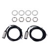 2 Pcs Inductive Proximity Sensor 4mm Detecting Distance DC 3