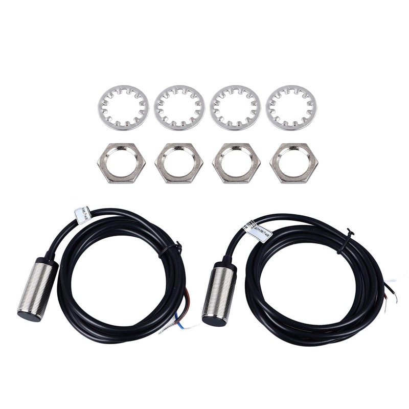 2 Pcs Inductive Proximity Sensor 4mm Detecting Distance DC 3