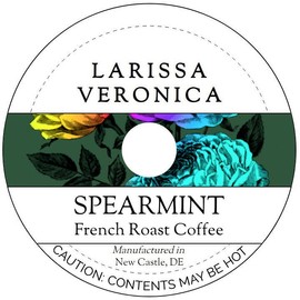 Spearmint French Roast Coffee (Single Serve K-Cup Pods) (Gourmet, Naturally Flavored, Whole Coffee Beans) (12 pods, ZIN: 574599) - 2 Pack