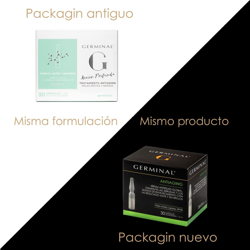 ACCIÓN PROFUNDA Anti-Ageing Games Mixtas y Grassas Ampollas 30 x