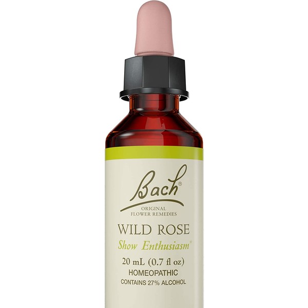 Bach Original Flower Remedy Dropper, 20 ml, Wild Rose Flower Essence