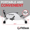 FitDesk Under Desk Cycle - Stationary Pedal Exerciser with Smooth