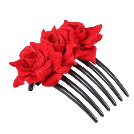 IWOWHERO Rose Hair Comb Floral Hair Accessory Perfect for Wedding Bridal Festival