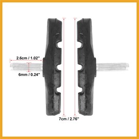 Partuto 4 Pair Bike Cantilever Brake Pads Threadless Post Mountain Bike 70mm Replacement