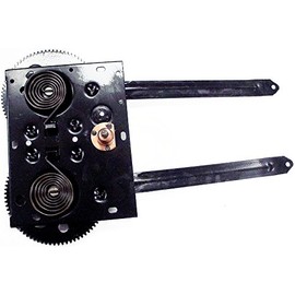 APDTY J0974016 Window Regulator Assembly For Rear Tailgate Window Fits 1981-1990 Jeep SJ & J Series Including Cherokee, Wagoneer, Grand Wagoneer (Manual Hand-Crank Type) (Replaces J0974016, J0956375)