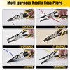 Fancytool Multi-Function Needle Nose Pliers with Cutting, Stripping, Crimping and