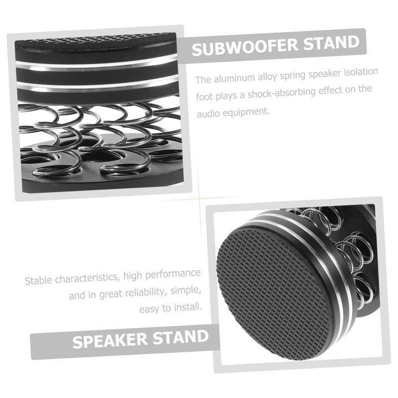 TEHAUX 4Pcs Speaker Isolation Feet Spring Floor Protector for HiFi