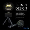 Treva 5 Inch Tripod Fan with Built-In Light and Attachable