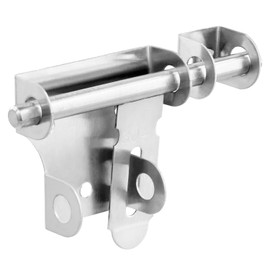QWORK® Bolt Lock Gate Latch, gate Bolts for Wooden Gates, Stainless Steel Sliding Door Latch, for Doors Gates Garage Pet Doors 4 Inch
