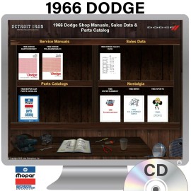 1966 Dodge Shop Manuals, Sales Data & Parts Catalog Kit