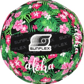 Sunflex Neoprene Accessories Beach and Funball Tropical Flower Size 5 Volleyball Soft and Lightweight for the Beach and Water Extremely Robust and for All Age Groups