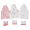 NOLITOY 3sets Swaddle with Matching Hats Soft Cotton Newborn Wraps