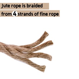 LZ.MZXU Jute Rope 10M/15M/20M String Garden Twine for Outdoor Use, Decorating，DIY Arts Bundling Crafts