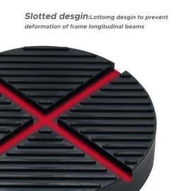 MANQO Universal Floor Jack Rubber Pad, Universal Jack Pad Adapter, Pinch Weld Side Frame Rail Protector, 1 Pack