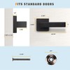 KNOBWELL 4 Pack Contemporary Dummy Lever Door Handle, Lever Door
