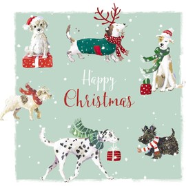 GBCC Charity Christmas Cards Pack of 6 - Charity Christmas Cards 2024 with Festive Dogs Design - Eco-Friendly Xmas Cards Multipack with Envelopes