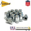 ARROW 20x Chrome 1/2-20 Anti-Theft Wheel Lock & Acorn Lug