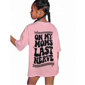 SOLY HUX Girl's Cute Graphic Tees Letter Print Preppy T Shirts Casual Teen Tops Back to School Clothes Size 8-12 Pink Letter 9Y