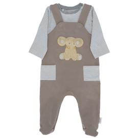 Sterntaler Unisex Baby Romper Set Jersey Elephant Eddy Toddler Pyjamas, gray