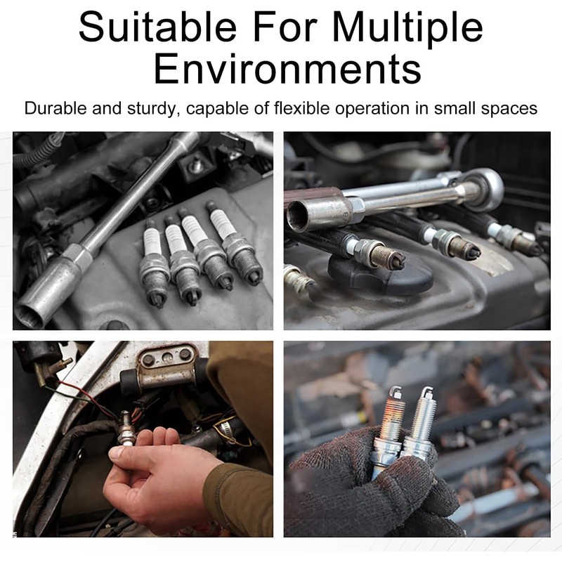 2-Piece Magnetic Spark Plug Socket Set - 14mm & 16mm