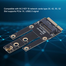 ciciglow Tiny PCIe to M.2 NGFF Adapter with SIM Card Slot for 5G 4G 3G Module Plug and Play
