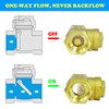 MYWERO 4" NPT Swing Brass Check Valve DN100, 4 Female